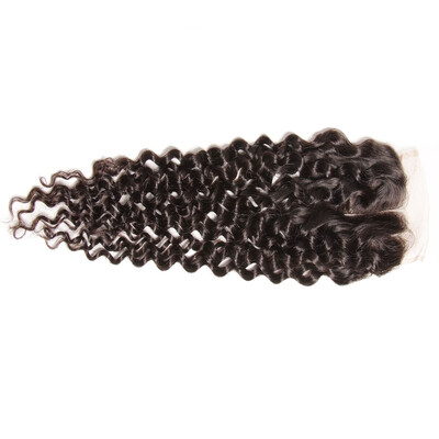 

UNice Hair Peruvian Curly Virgin Human Hair 4x4 Closure Free part