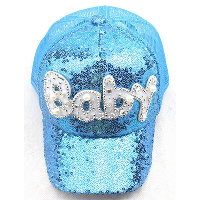 

Unisex Kid Cute Baseball Cap Fashion Glittering Sequin Casual Summer Cool Hat