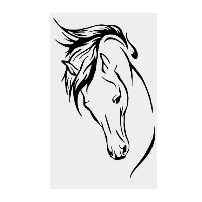 

Black PVC Wall Sticker Horse Vinyl Art Decal Home Study Room Decoration Removable Home Wall Decal Room Wall Sticker