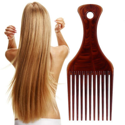 

Greensen Retro Oil Hair Hairdressing Comb Portable Wide Large Tooth Hairstyle Insert Updo Comb