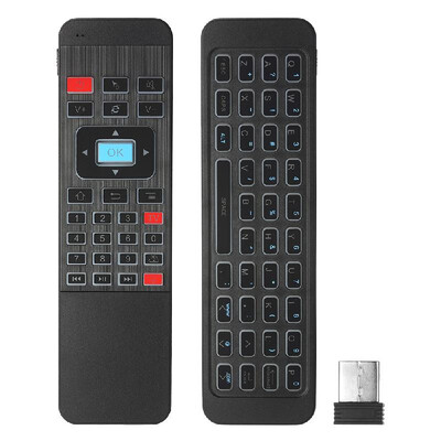 

24G Backlight Air Mouse Wireless Keyboard 6-Axis Sensor Remote Control IR Learning for Smart TV Android TV Box Mini PC