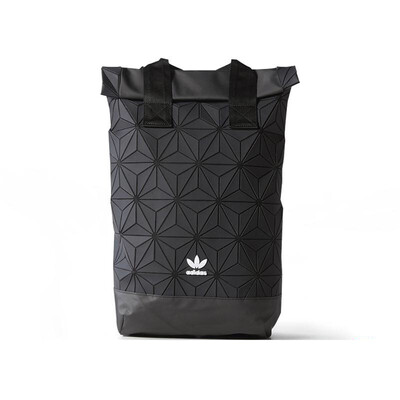 

Adidas original 3D BP ROLL TOP 4D diamond designed unisex off white backpack casual school bag for high school&university