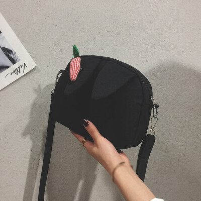 

Tailored Fashion Lady Literary Canvas Ear Radish Cute Shoulder Bag Messenger Bag