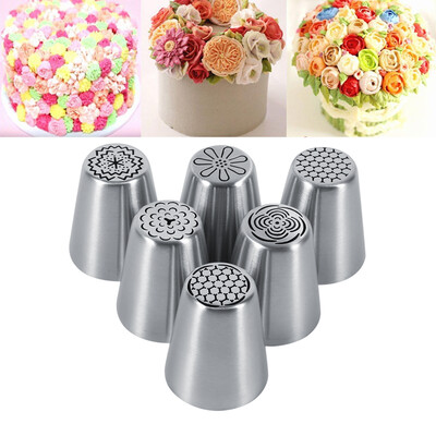 

Flower Cake Icing Piping Pastry Nozzles6Pcs Flower Cake Icing Piping Pastry Nozzles Decorating Bakery Baking Tools US