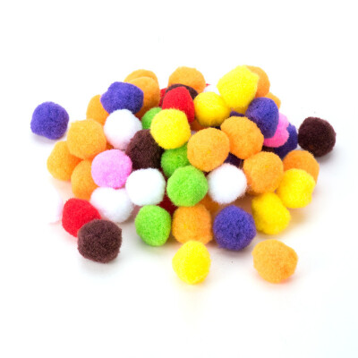 

PH PANDAHALL 250 Pcs Multicolor Pompoms Arts&Crafts Fuzzy Pom Poms Balls for DIY Doll Creative Crafts Decorations