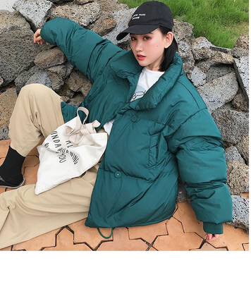 

Winter 2018 winter 2018 new Korean womens fashion loose thickened warm collar womens cotton-padded jacket