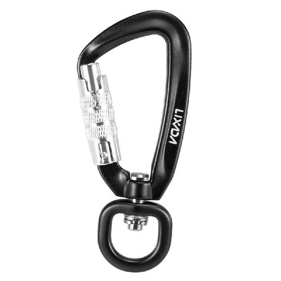 

Lixada Swivel Carabiner Clip 360° Rotatable Spinner Carabiner Small Auto Locking Carabiner Rotational Hammock Hanging Clip Pet Lea