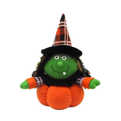 

Halloween Stuffed Pumpkin Doll Toy Halloween Party Supplies Decoration Ornaments--Black Cat