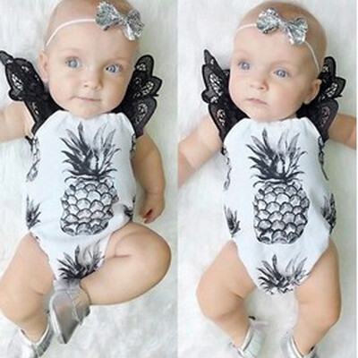 

Baby Infant Toddlers Pineapple Print Rompers Jumpsuits Bodysuit Outfit