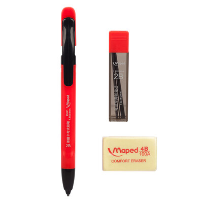 

Mapede Maped Fill in the answer sheet activity pencil activity refills rubber test set 897541CH