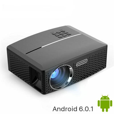

LED Projector GP80 UP 1800 Lumens Portable Android 601 WIFI Bluetooth Simple Beamer Support Full HD 1080P