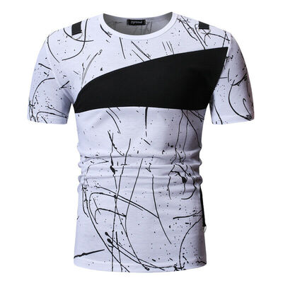 

Mens Short Sleeve T-Shirt Slim Casual Shirt Top Summer Muscle Fashion T-Shirt