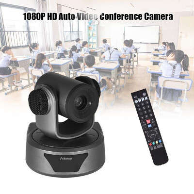

Aibecy Video Conference Camera Webcam 10X Optional Zoom Full HD 1080P Cam 52 Degree Wide Viewing Auto Focus with USB20 Remote Con