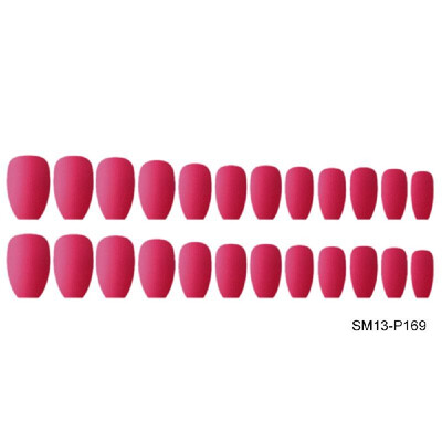 

24pcs Colorful Coffin Nails Matte False Nails Frosted Press On Nails Full Cover Medium Ballerina Artificial Nails Art Tips