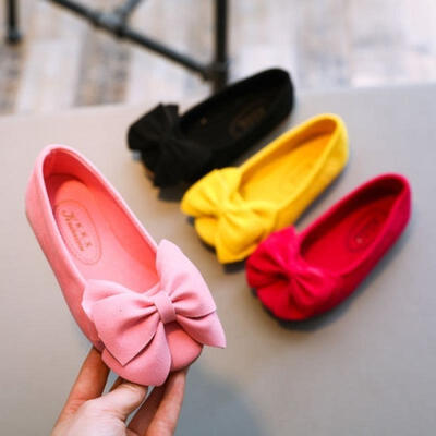 

New fashion children princess bow knot dress shoes party shoes flat shoes