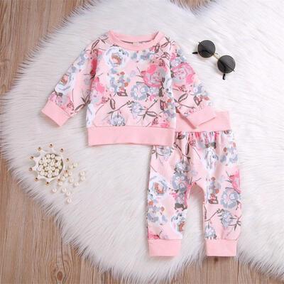 

Fashion Newborn Baby Girls Clothes T Shirt TopFloral Pants Leggings Outfit Set