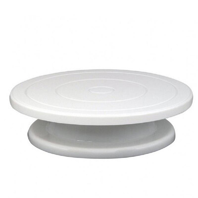 

Plastic Cake Turntable Non-slipping Bottom Rotating Revolving Decorating Stand Platform for 10 inch Cake Mould Sugarcraft Tools Ba
