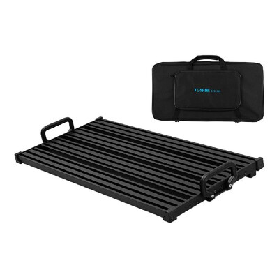 

Portable Guitar Effect Pedal Board Pedalboard Aluminum Alloy with Carry Bag  Size