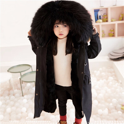 

Baby girl winter clothes winter girl jacket autumn baby girl jacket natural fox fur collar girl jacket discount warm childrens