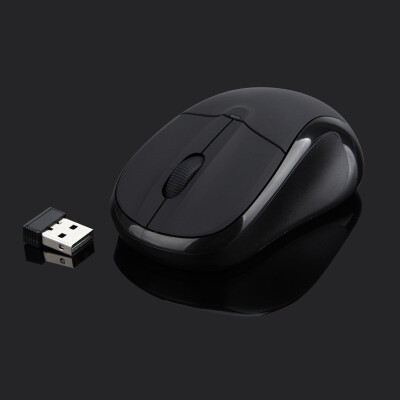 

Notebook desktop wireless mouse power saving game cute black mini business office gift