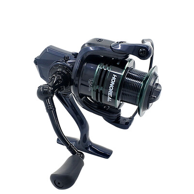 

HONOREAL 5000 Aluminum Spool 91 BB Spinning Fishing Reel with Free Spare Graphite Spool for Freshwater&Saltwater