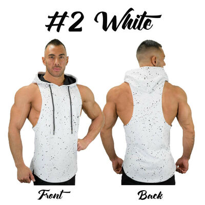 

Men Hoodies Vest Muscle Stringer Bodybuilding Singlet Gym Tank Top Sports Shirts