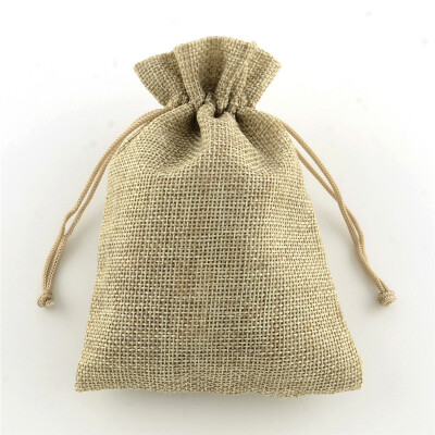 

PH PANDAHALL 100 Pcs Burlap Packing Pouches Gift Bag with Drawstrings for Wedding Party