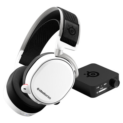 

SteelSeries Arctis Pro Ice Escape Gaming Headset Headset 71 Pointing Microphone Eat Chicken Arctis Pro Wireless White