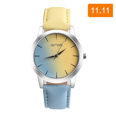 

Womens Bracelet Watches Quartz Wrist Watch Retro Rainbow Design Casual Leather Band Ladies Dress Sport Watches Relogio Feminino