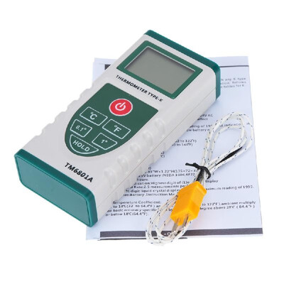 

°C°F Digital Thermometer Pyrometer Temperature Meter K Type Probe High Precision