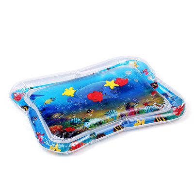 

Inflatable Baby Water Mat Infant Tummy Time Playmat Toddler Fun Activity Play Center