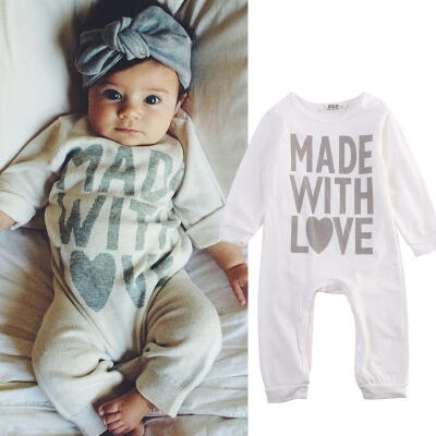 

Baby Kids Boy Girls Warm Infant Romper Jumpsuit Bodysuit Cotton Clothes Outfits 0-24Months