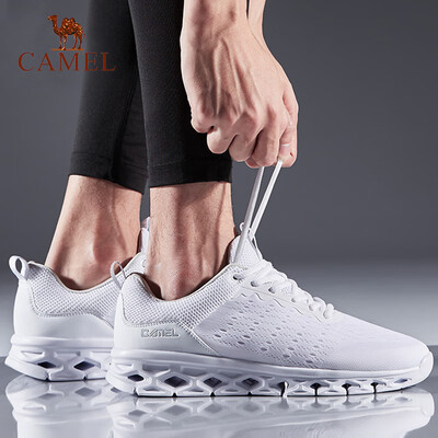 

Camel CAMEL sneakers men&women running shoes fashion casual couple models shoes breathable ultra light running shoes A912600035 mens white 44