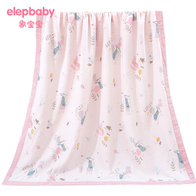 

Elephant baby elepbaby baby bath towel cotton gauze bath towel children bath towel baby supplies bath towel newborn bath towel 140X70CM small mole powder