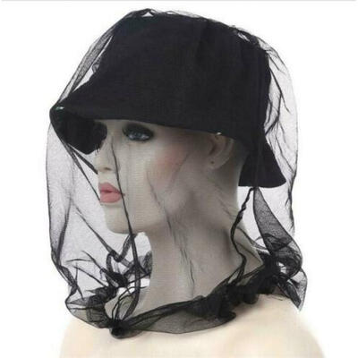 

Mosquito Midge Insect Hat Bug Mesh Head Net Face Protector Travel Camping