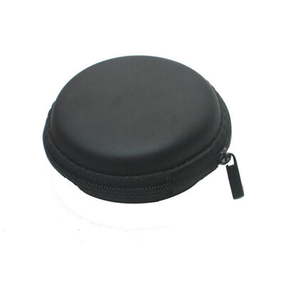 

New Small Round EVA Earphones Exquisite Compression Zipper Storage Box