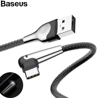 

Baseus USB Type-C Cable for Phone Charging&Data transfer suit for Samsung HuaWei XiaoMI With LED light Data Cable