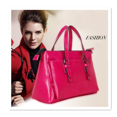 

Womens tide 2018 handbag leather new bag explosion models first layer cowhide fashion personality high-end pure leather genuine