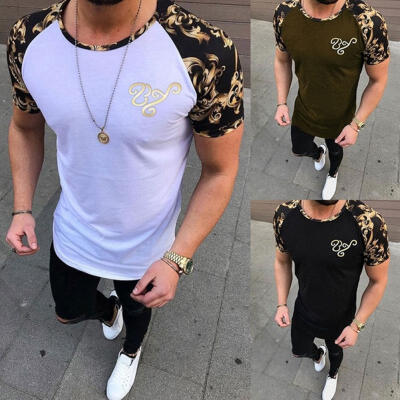 

Fashion Men&39s Slim O Neck Short Sleeve Muscle Tee T-shirt Casual Fit Tops Blouse