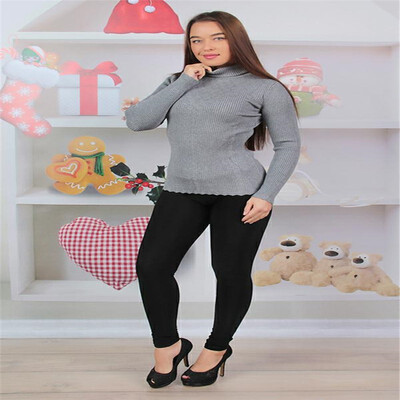 

2018 autumn&winter sweater womens new wild short section half-high collar wind knit fashion tide bottoming shirt