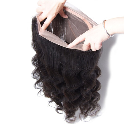 

UNice 8A Peruvian Body Wave Hair 360 Full Lace Frontal Closure