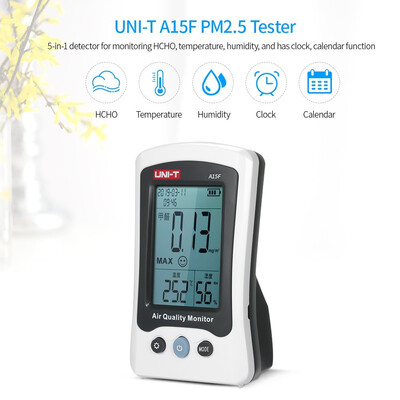 

UNI-T A15F Air Quality Monitor Formaldehyde Detector Temperature Humidity Meter Rechargeable HCHO Gas Analyzer
