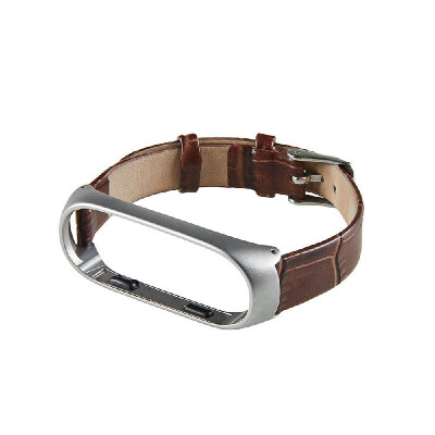 

Leather Strap For Xiaomi Mi Band 3 Mi Smart Bracelet Screwless Wristbands Replace Wrist Strap