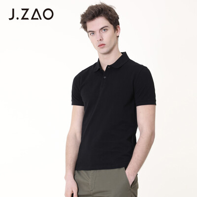 

JZAO mens polo shirt black  170 92A