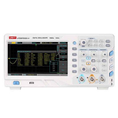

UNI-T UTD2072CEX-II UTD2102CEX-II 8 inch TFT LCD Digital Storage Oscilloscope 70MHz bandwidth 2 Channels 800X480 WVGA