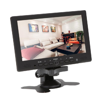 

7" TFT LED HD Color Monitor PCAV HDMI VGA Input Receiver with Earphone Jack PALNTSC Video Displayer for CCTV Surveillance