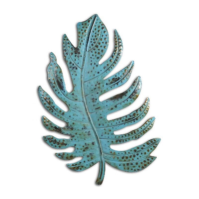 

Green Leaf Wall Decor Leaf Metal Wall Art Sculpture Vintage Rustic Home Decor Life Decoration