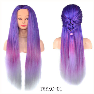 

〖Follure〗Colorful Hair Styling Wig Practice Training Head Mannequin Hairdressing