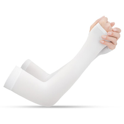 

Move iron summer outdoor ice cool sunscreen cuff super elastic armband cool breathable riding arm sleeves long men&women sports sleeves black set refers to