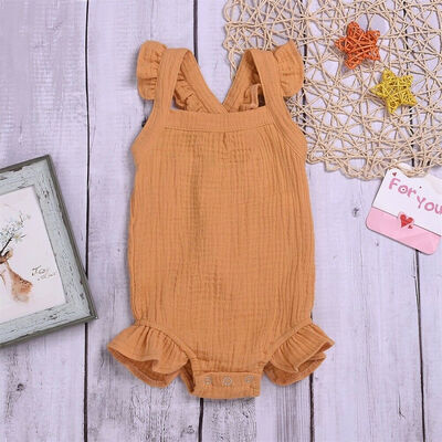 

Cotton Newborn Infant Baby Boy Girls Bodysuit Romper Jumpsuit Clothes Outfits